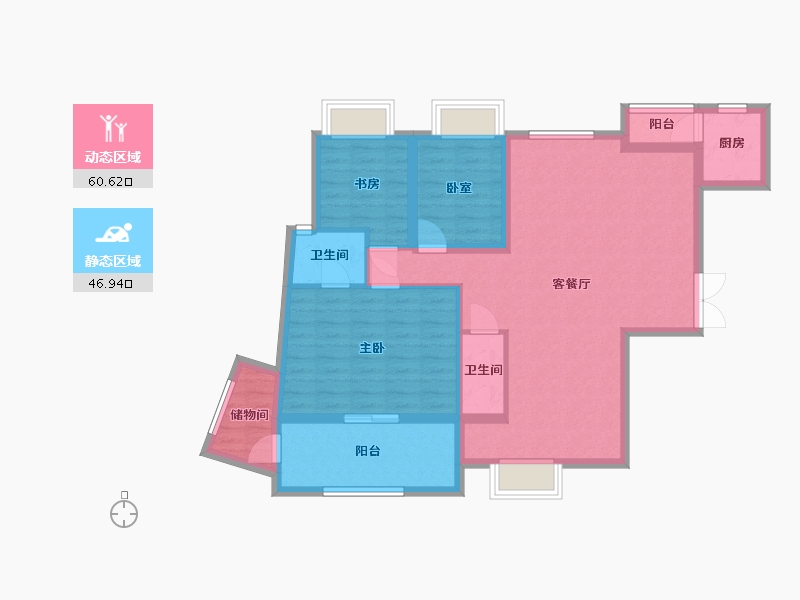 广东省-广州市-东晟明珠-96.00-户型库-动静分区