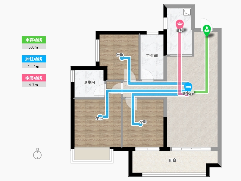 广东省-肇庆市-保利和悦湖畔-88.00-户型库-动静线