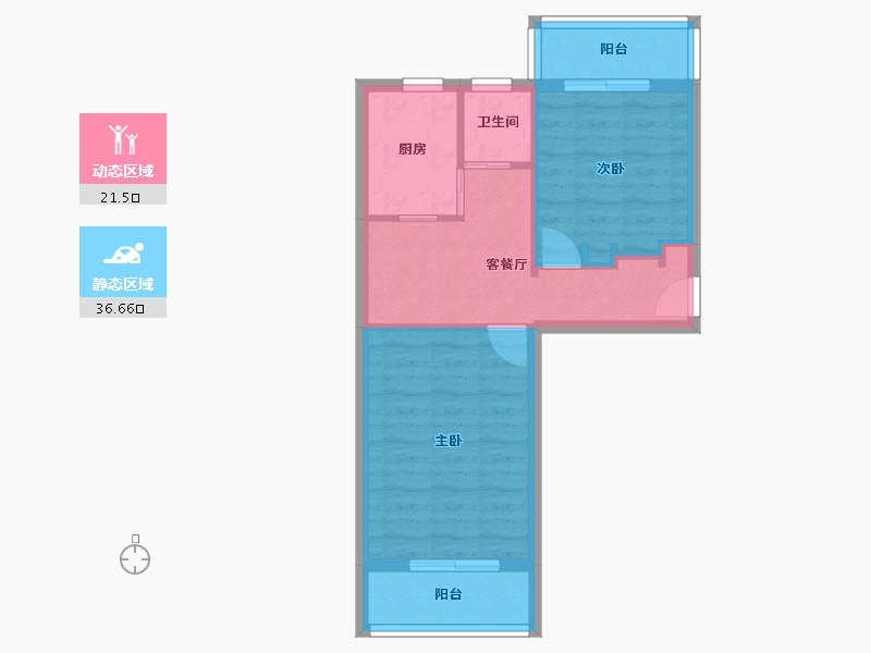 北京-北京市-垡头-一区-52.15-户型库-动静分区