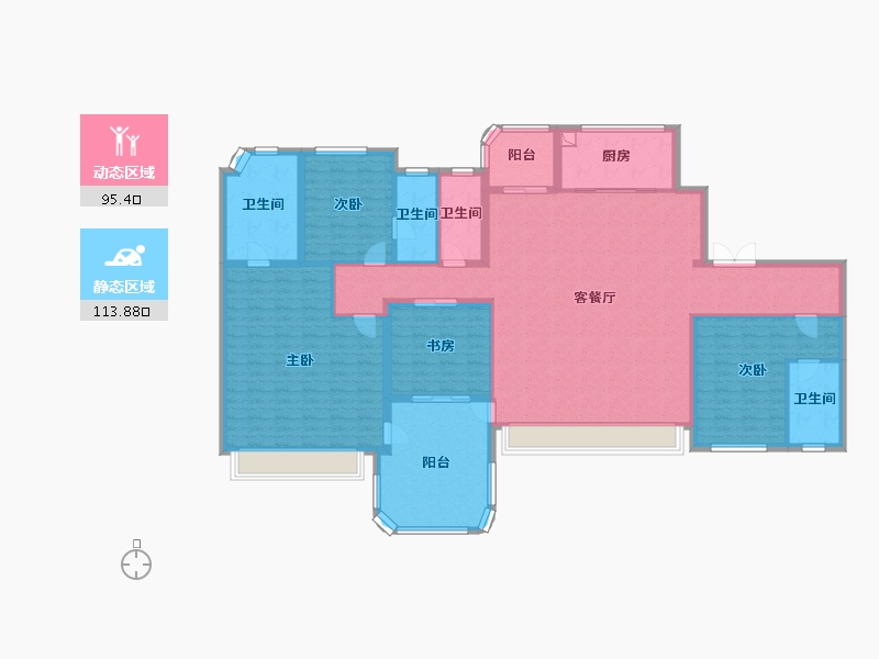 四川省-成都市-金融城锦宸府-192.00-户型库-动静分区