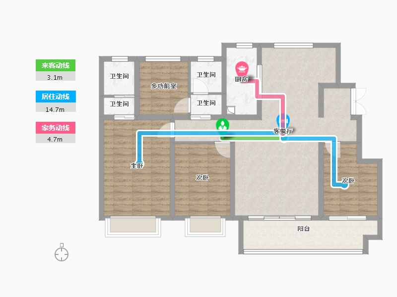 河北省-石家庄市-丽景苑-112.00-户型库-动静线