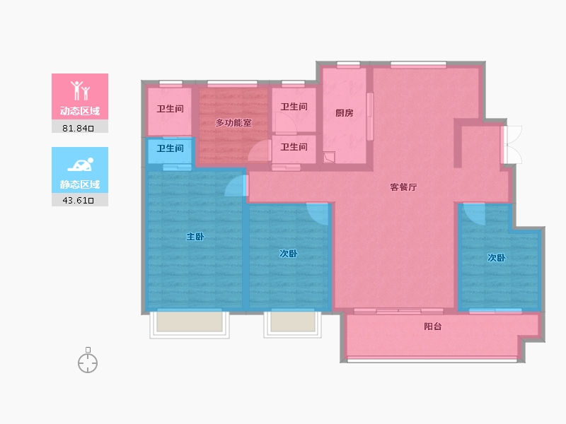 河北省-石家庄市-丽景苑-112.00-户型库-动静分区