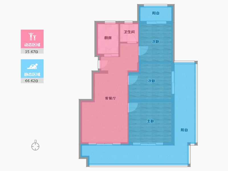 河南省-三门峡市-嵩基如意府-92.00-户型库-动静分区