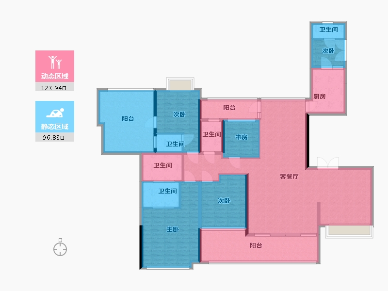 广东省-中山市-金鹰半山花园-200.00-户型库-动静分区