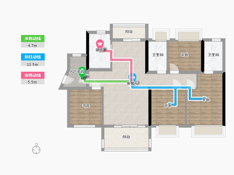 广东省-肇庆市-世茂滨江壹号-99.39-户型库-动静线