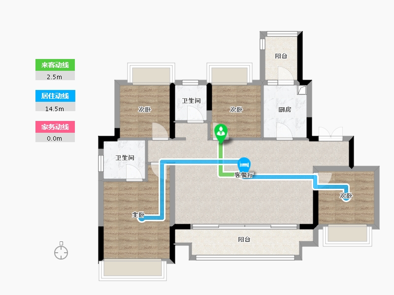 重庆-重庆市-洺悦城-102.00-户型库-动静线