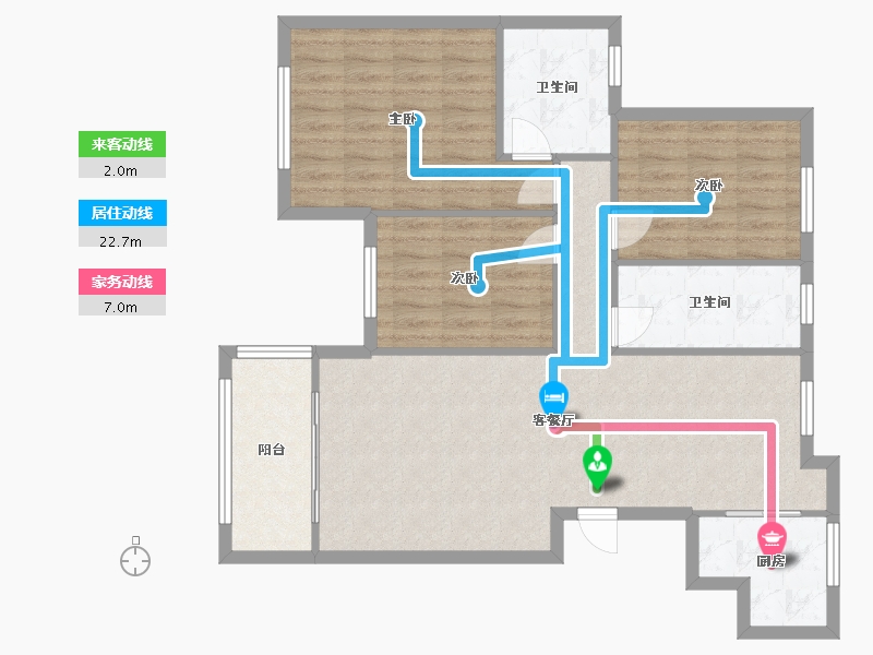 江苏省-南京市-北外滩水城-94.40-户型库-动静线