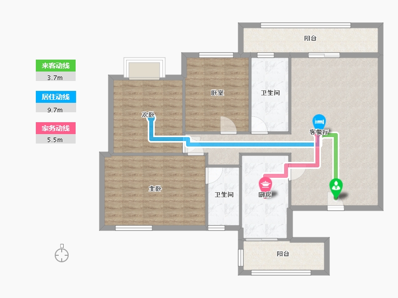 四川省-成都市-御富枫景-98.76-户型库-动静线