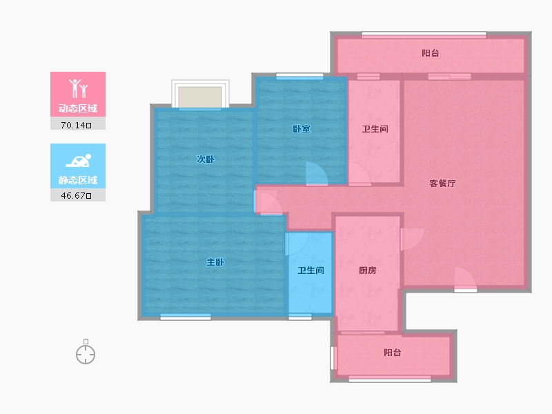 四川省-成都市-御富枫景-98.76-户型库-动静分区