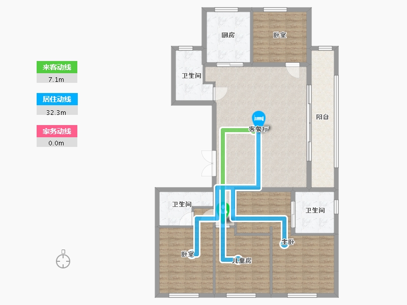 福建省-福州市-白马映书台-136.80-户型库-动静线