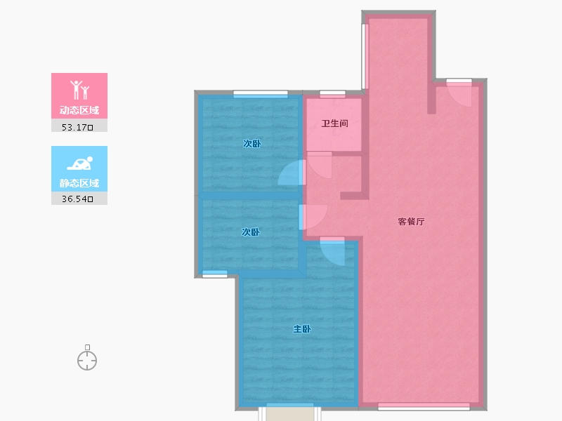 河北省-邯郸市-金凤壹号-80.00-户型库-动静分区