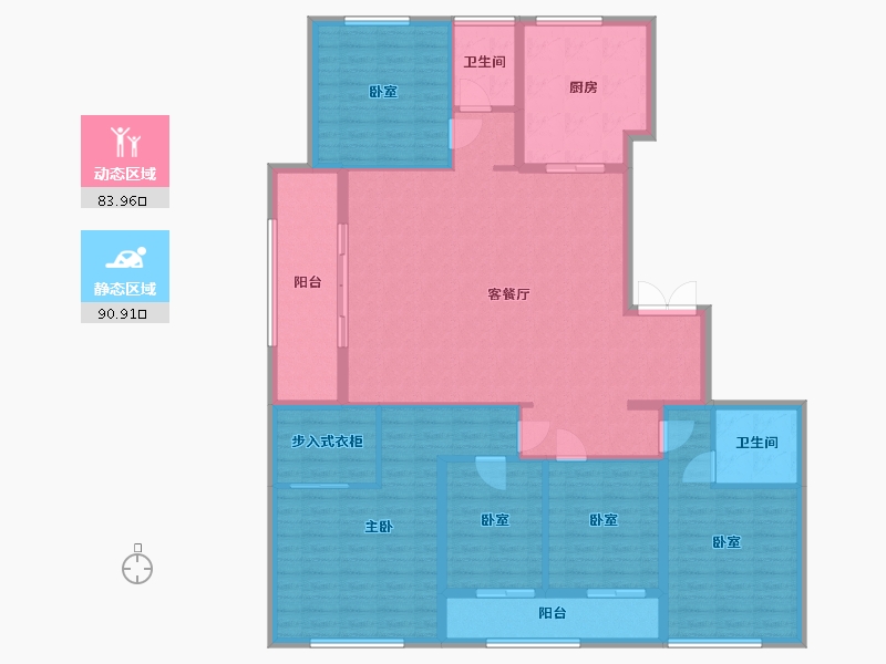 浙江省-温州市-鹿城壹号-188.00-户型库-动静分区