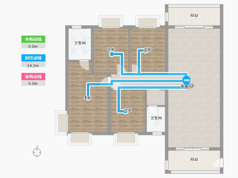 广西壮族自治区-南宁市-广西民族医院家属楼-124.94-户型库-动静线