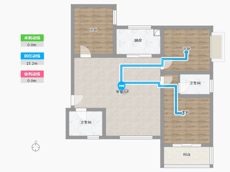 陕西省-西安市-西科大西影路院-89.97-户型库-动静线