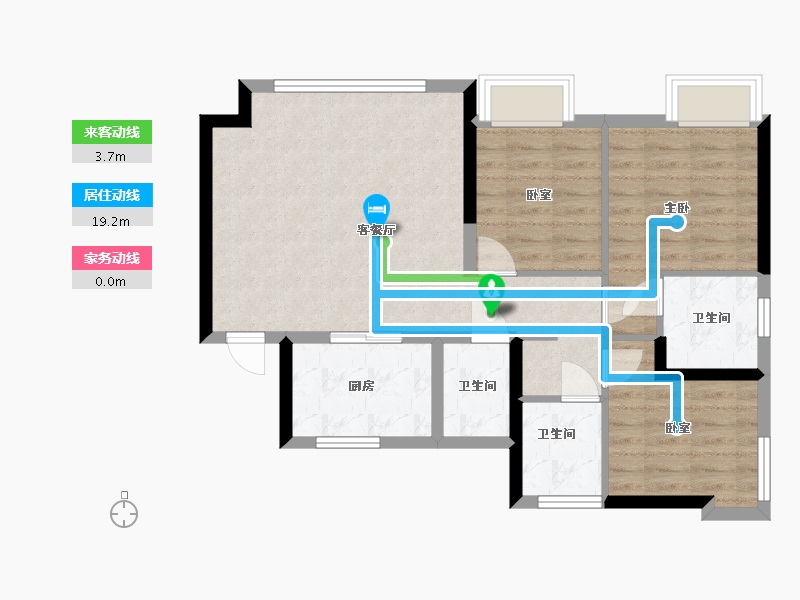 福建省-厦门市-保利中交云上-75.00-户型库-动静线