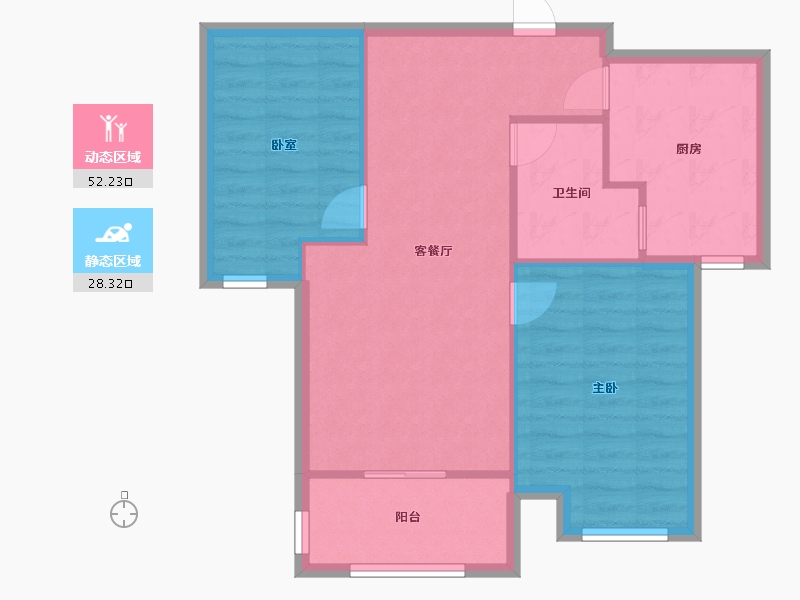 湖北省-武汉市-金地中心城-西区-67.52-户型库-动静分区