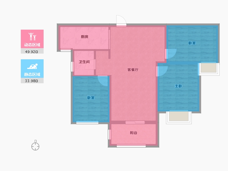 河南省-洛阳市-香榭里畔山-75.00-户型库-动静分区