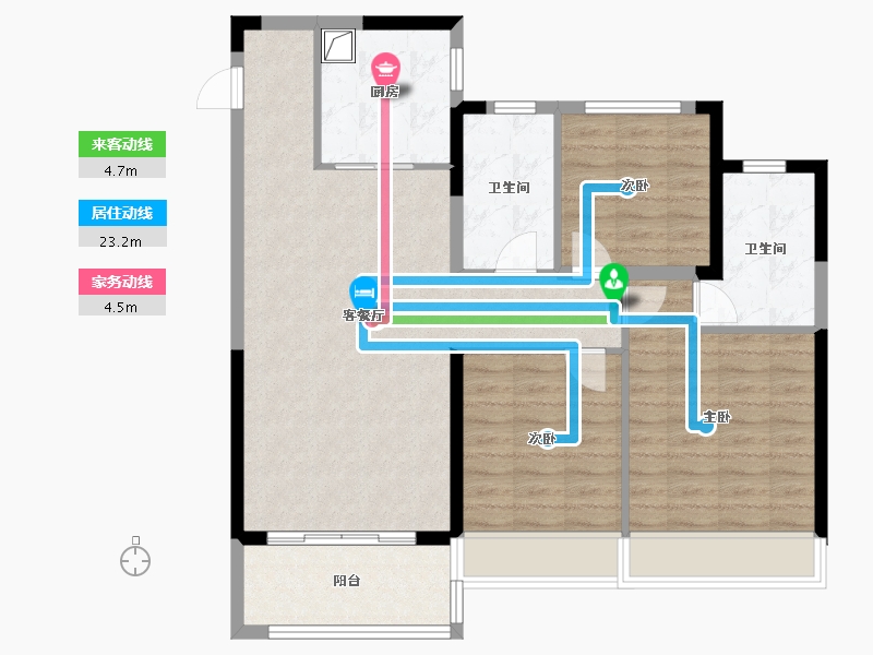 江苏省-苏州市-悦揽天地-92.00-户型库-动静线