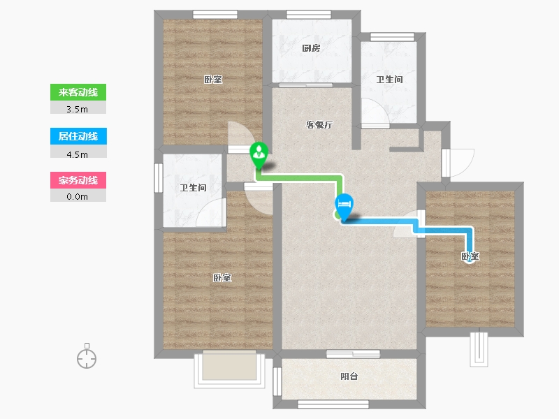 河北省-邢台市-华悦城-94.62-户型库-动静线