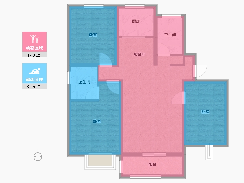 河北省-邢台市-华悦城-94.62-户型库-动静分区