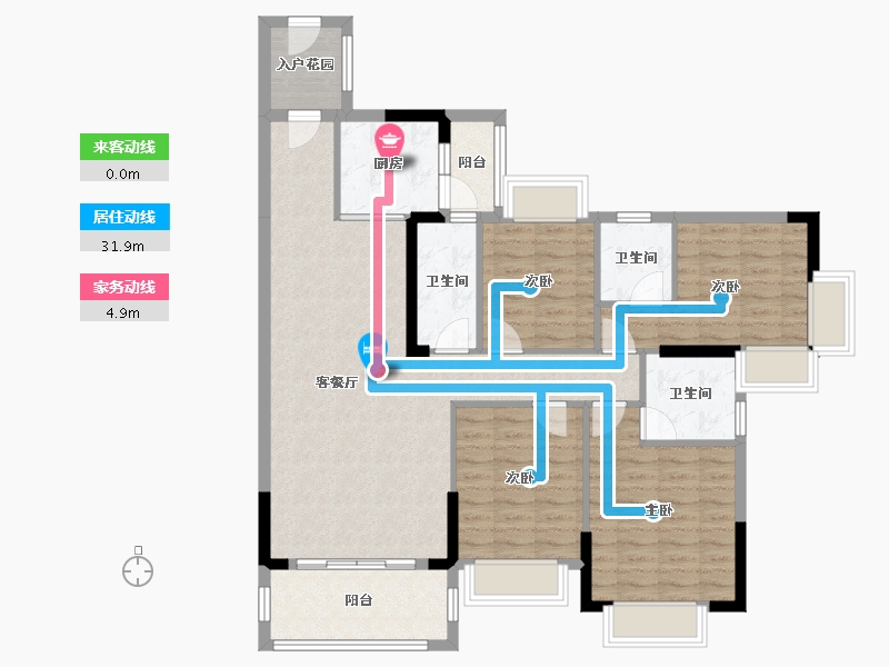 广东省-云浮市-银河港湾-116.09-户型库-动静线