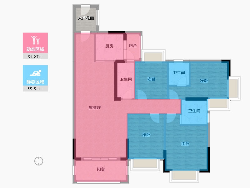 广东省-云浮市-银河港湾-116.09-户型库-动静分区