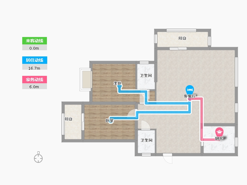 福建省-福州市-书香红墙-110.00-户型库-动静线