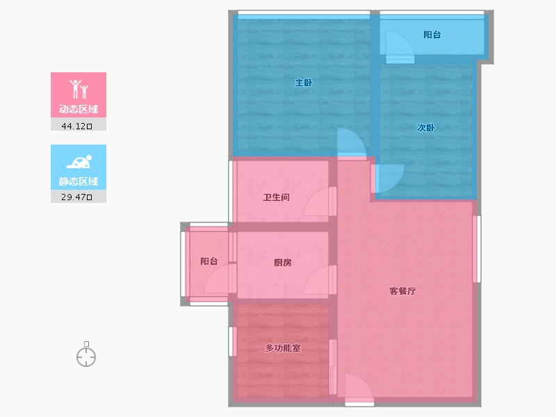 广东省-深圳市-荔园大厦-68.00-户型库-动静分区