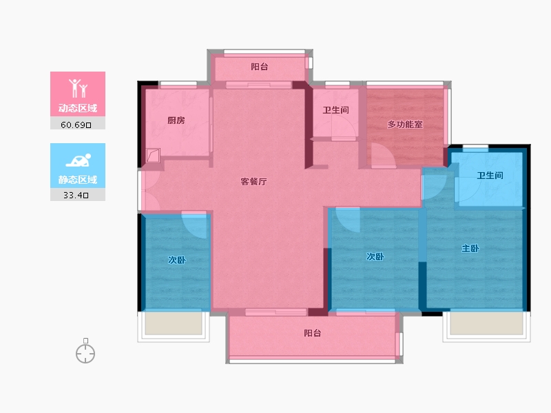 广东省-江门市-江门粤海城-88.00-户型库-动静分区