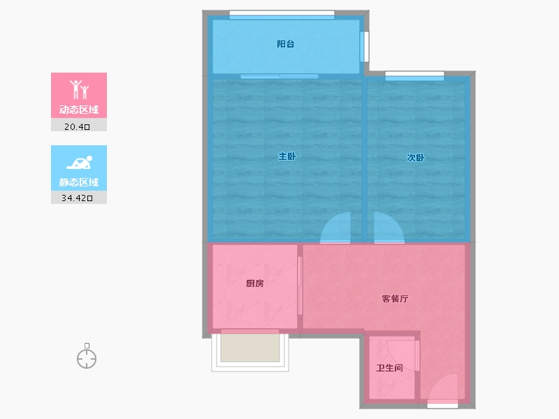 天津-天津市-光华巷-49.00-户型库-动静分区