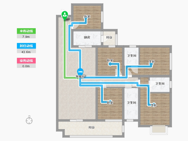 广西壮族自治区-河池市-和富阳光城-126.62-户型库-动静线