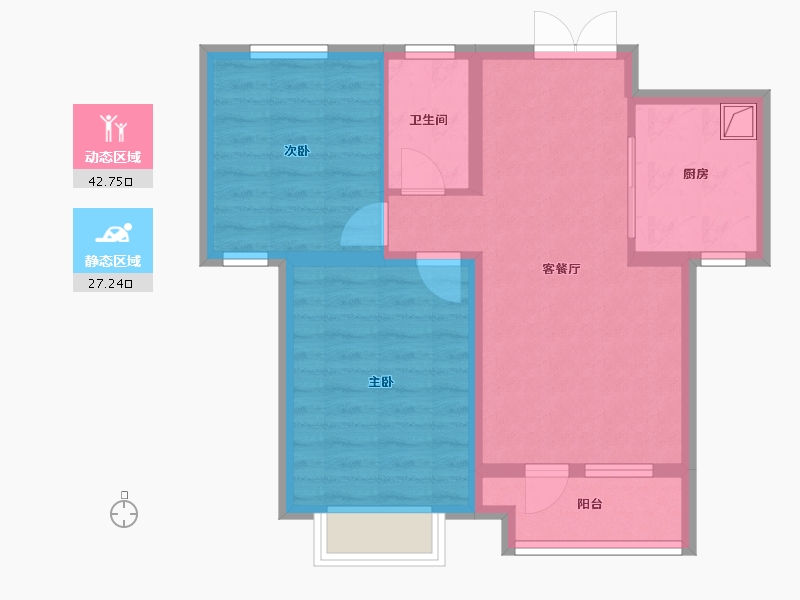 河北省-张家口市-尚峰悦庭-75.32-户型库-动静分区