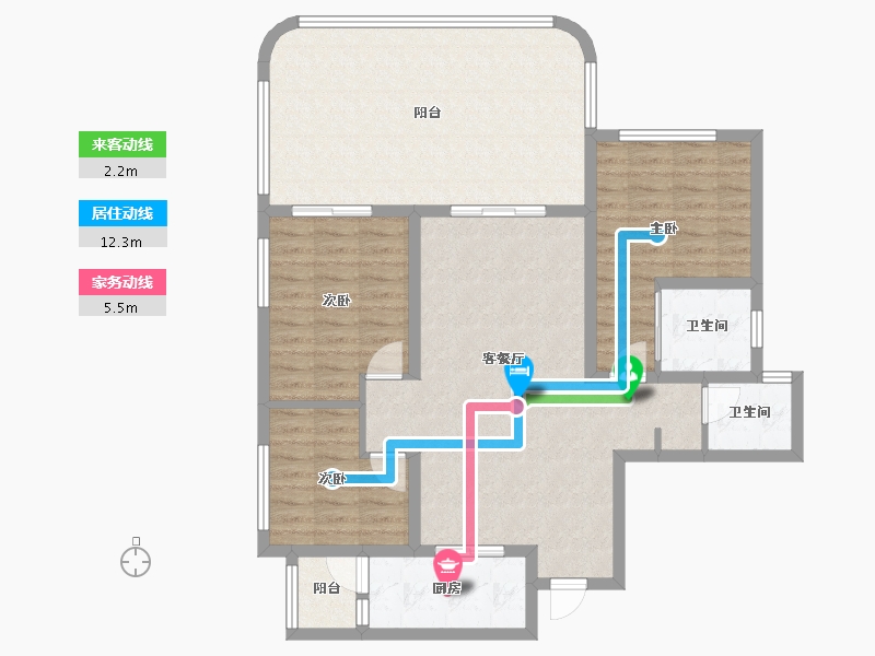 四川省-宜宾市-江山十里-72.56-户型库-动静线