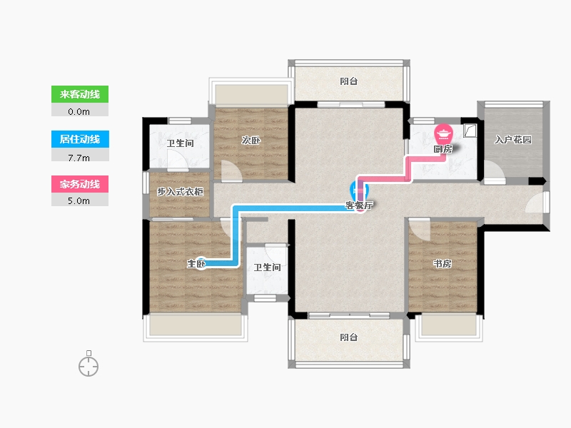 广东省-揭阳市-泰时代-105.36-户型库-动静线