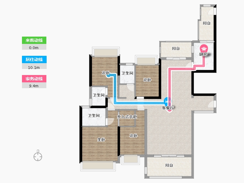 广东省-揭阳市-熙岸尚庭-150.40-户型库-动静线