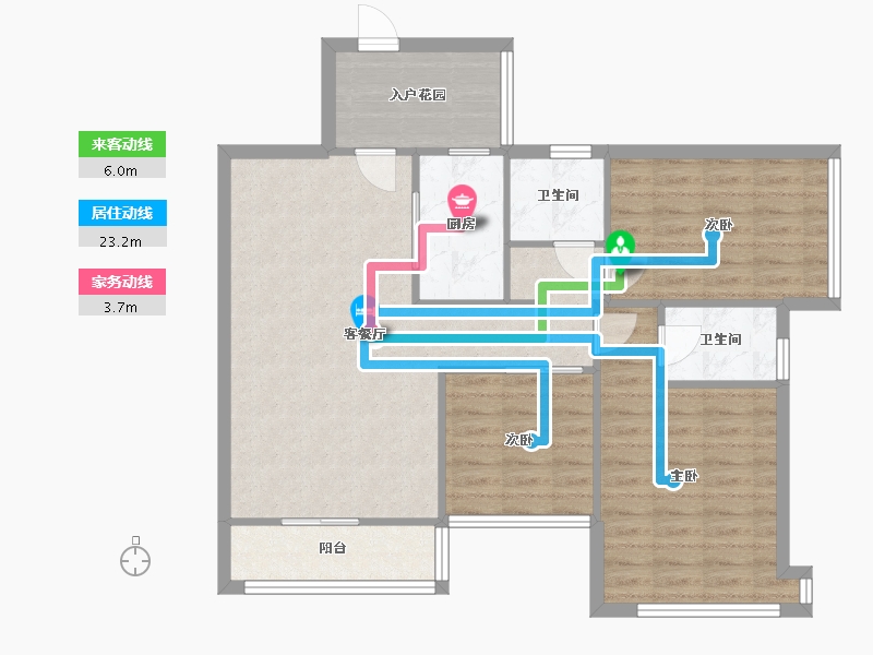 广东省-东莞市-新世纪星城-85.51-户型库-动静线