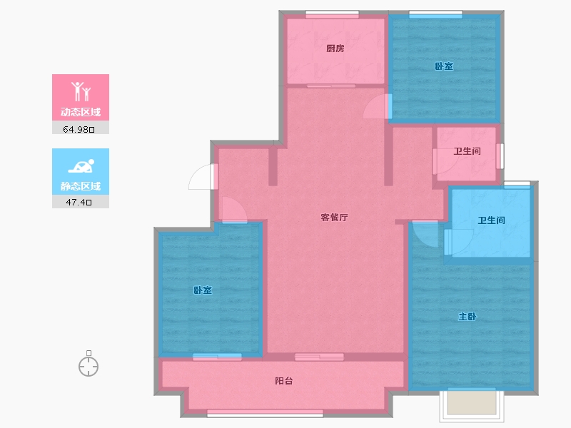 山东省-潍坊市-世茂云图-99.20-户型库-动静分区