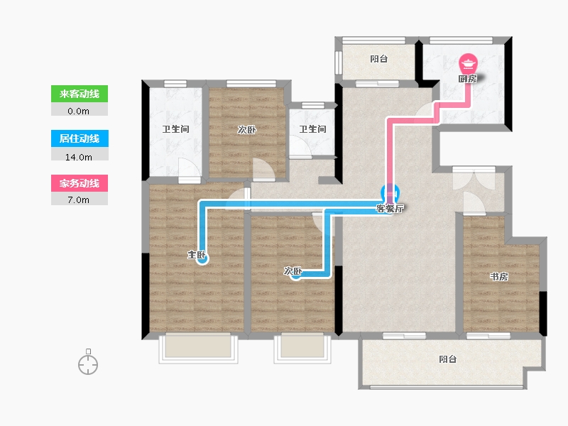 陕西省-渭南市-合创锦悦府-114.40-户型库-动静线