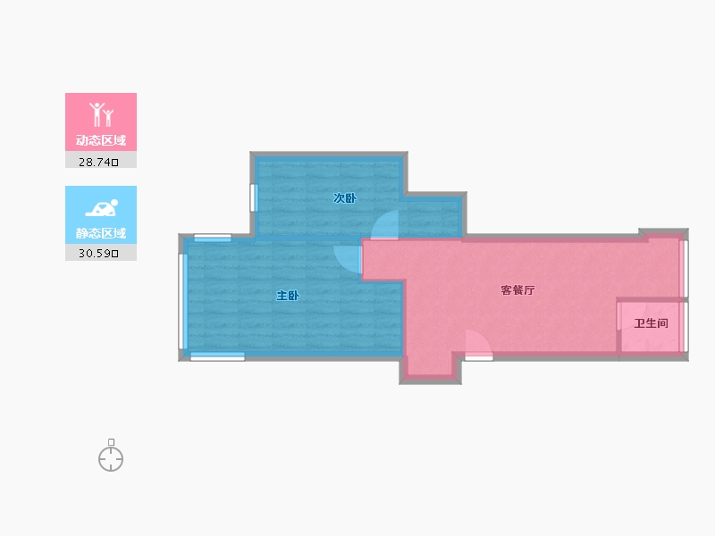 江苏省-南京市-瑞金路29号-56.26-户型库-动静分区