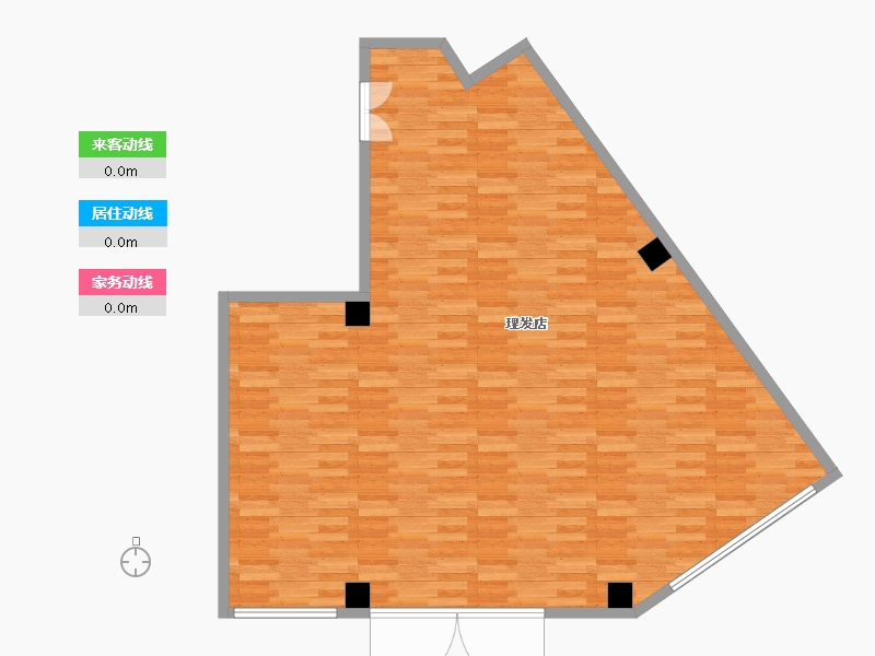 浙江省-杭州市-杭州万达广场-B座-92.83-户型库-动静线