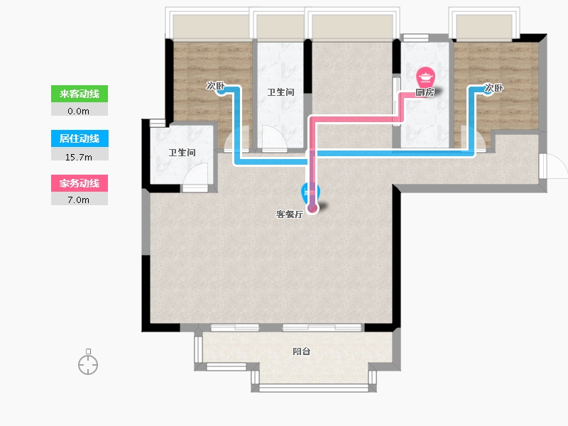 四川省-宜宾市-碧桂园江山赋-110.40-户型库-动静线