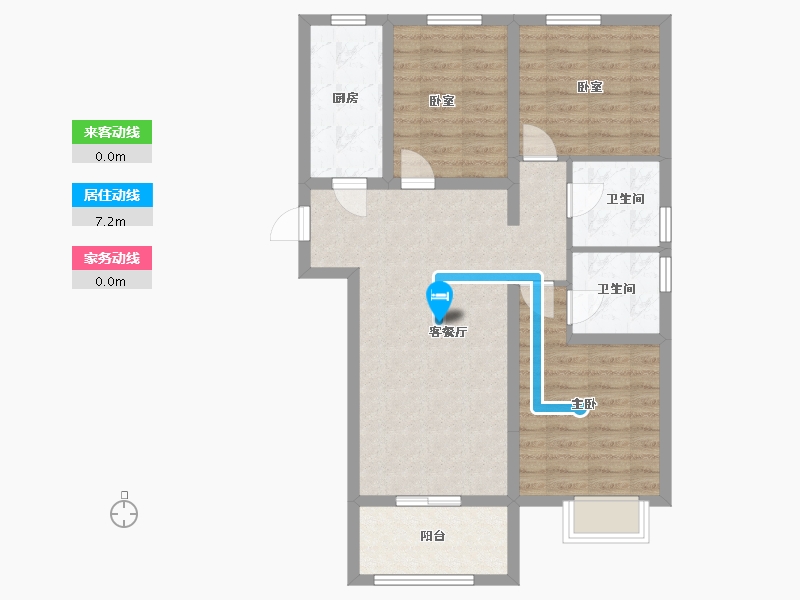 河南省-郑州市-正商家河家二期-99.10-户型库-动静线