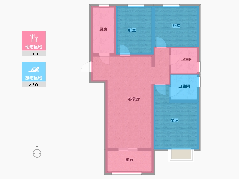 河南省-郑州市-正商家河家二期-99.10-户型库-动静分区