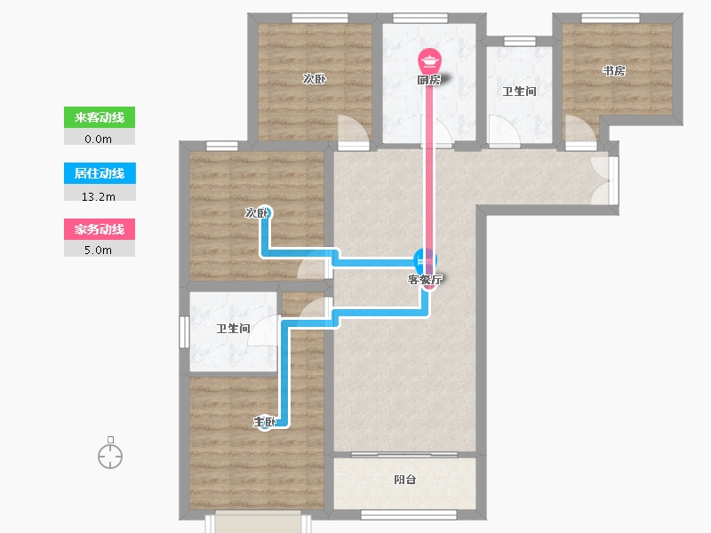 甘肃省-兰州市-轨道城市曙光-107.62-户型库-动静线