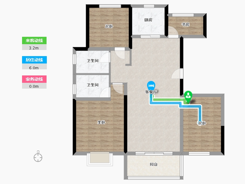 甘肃省-白银市-白银和畅-104.34-户型库-动静线