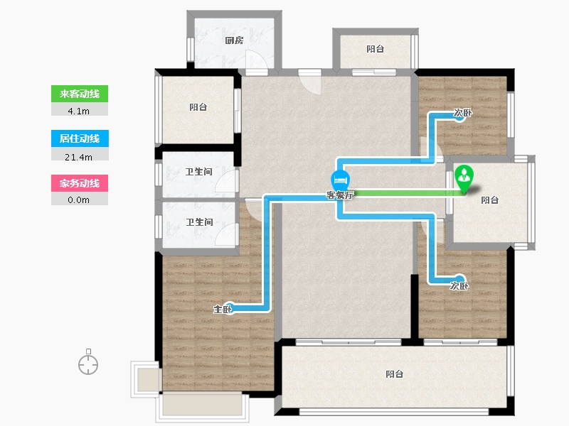 广东省-阳江市-金鼎花园-162.00-户型库-动静线