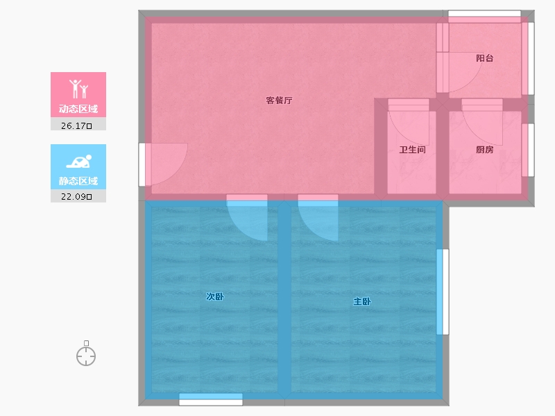 广东省-广州市-晓港湾-41.60-户型库-动静分区