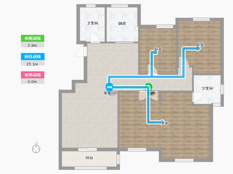 安徽省-合肥市-国轩K西嘉-114.40-户型库-动静线