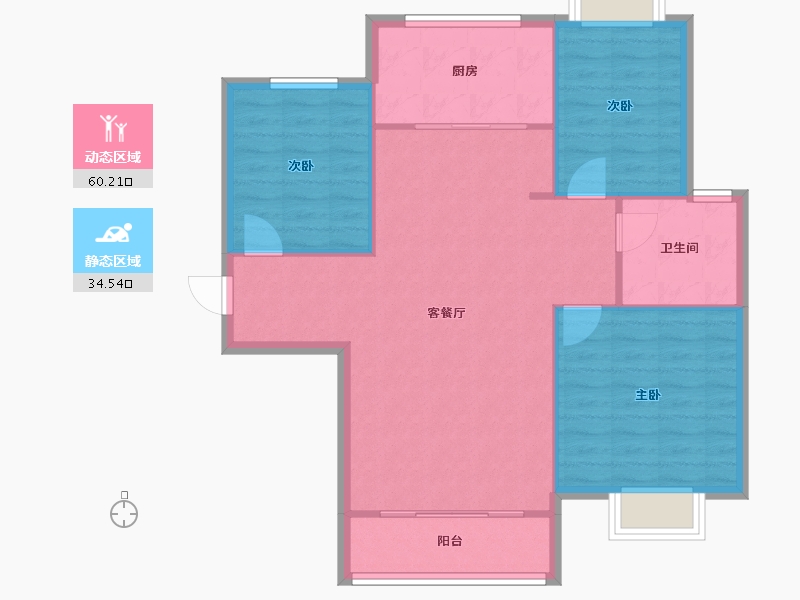 山东省-德州市-嘉城东郡-100.48-户型库-动静分区