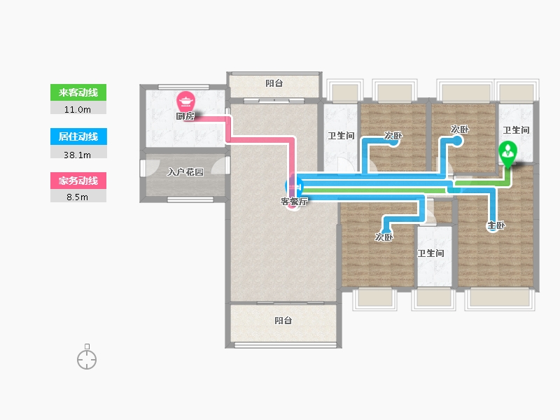 广东省-佛山市-东建明德城-140.00-户型库-动静线